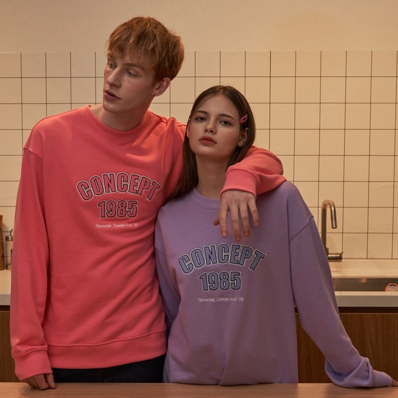 韓国の人気ブランド CONCEPT 1985 マンツーマンTシャツ
