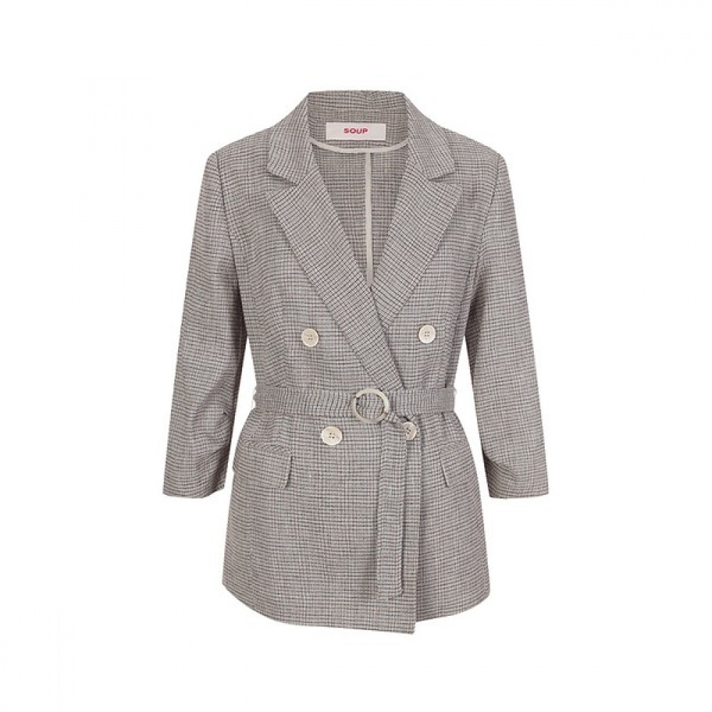 （フォレスト）リネンベルト付きジャケット（SY5JK85）