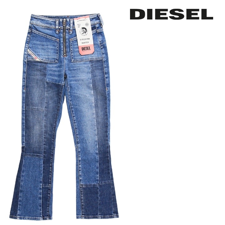 ジーンズ デニム パンツ レディース D-EARLIE-GO 切替 ストレッチ die-l-p-e8-717