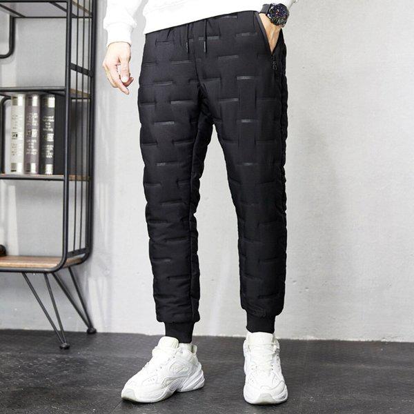 冬の男性用防寒防風パディングバンディングパターンジョガーパンツ SD-PTW-SURD128