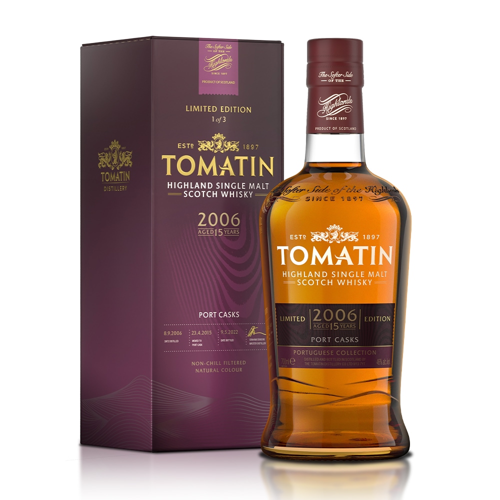 【正規品 箱入】トマーティン ポート カスク 15年 2006年 ポーチュギース コレクション ハイランド シングル モルト スコッチ ウイスキーTOMATIN PORT CASKS AGED