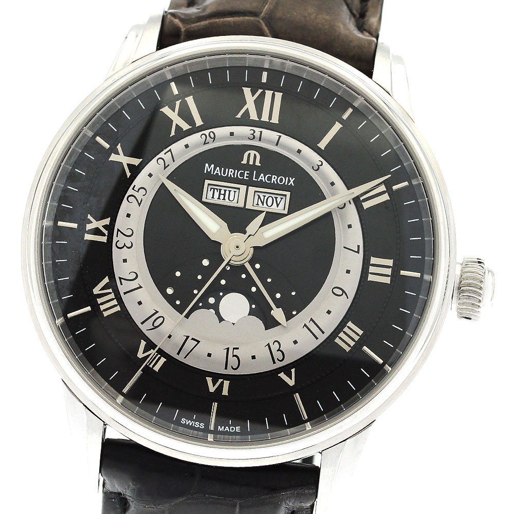 モーリス・ラクロア Maurice Lacroix MP6428 マスターピース 裏スケルトン 自動巻き メンズ 良品 _903307【中古】
