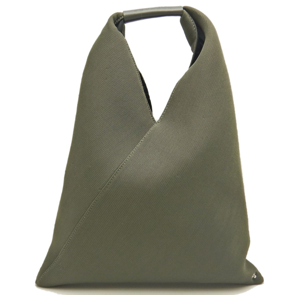 ジャパニーズトートバッグ スモール MM6 メッシュ ポリエステル カーキ レディース /253565【中古】