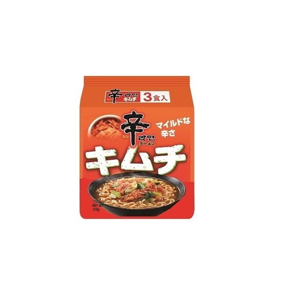 ジャパン 辛ラーメン キムチ 袋 120gX3x12 メーカー直送