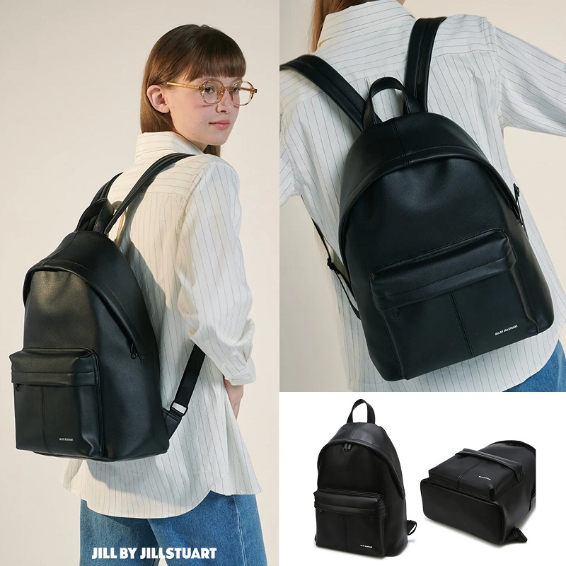 MOCHA ブラック ユニセックス バックパック 韓国人気 新学期カジュアル おしゃれ シンプル トレンド