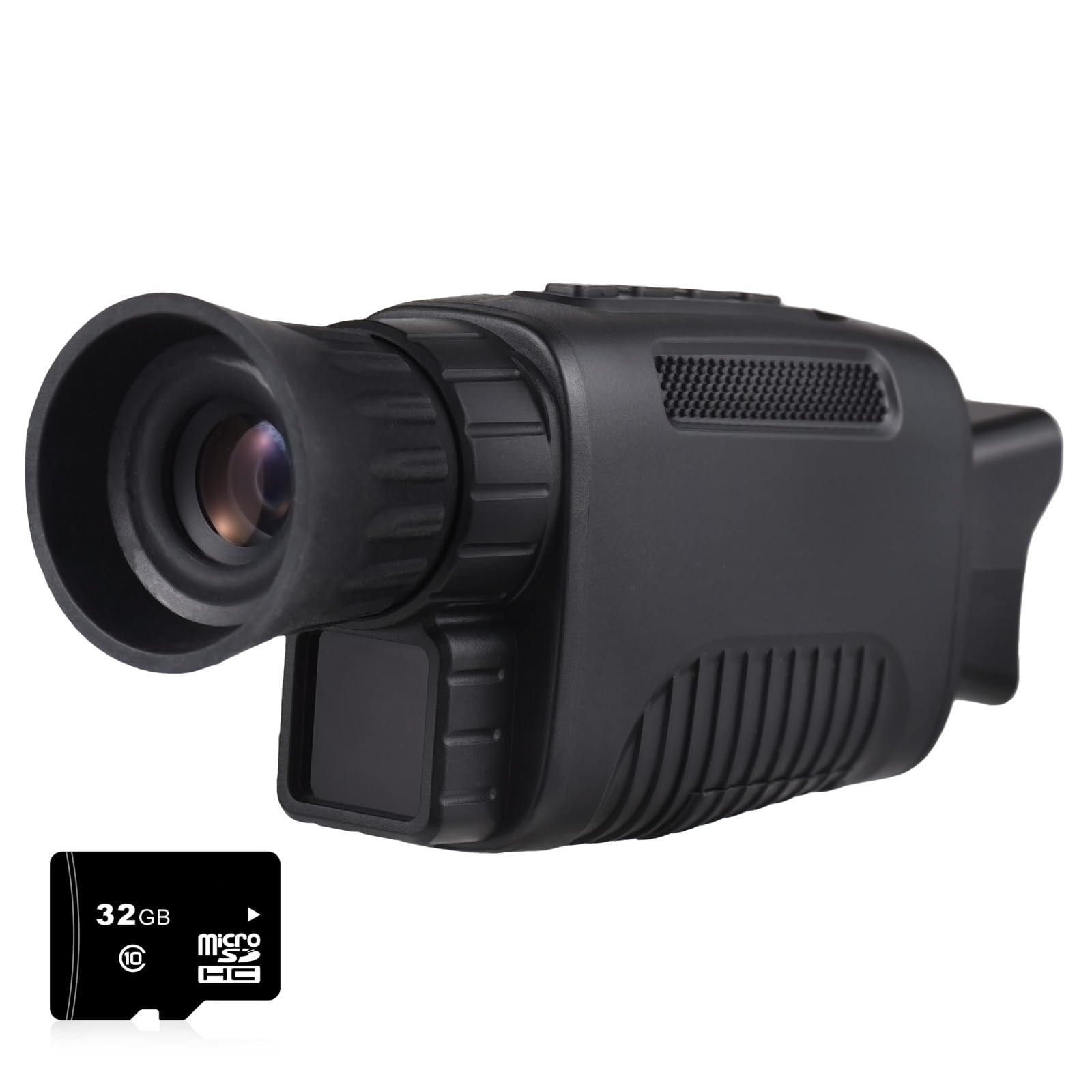 デジタルナイトビジョン単眼 24MP 1080P 赤外線ナイトビジョンゴーグル狩猟キャンプ旅行用 32GBのメモリカード付き