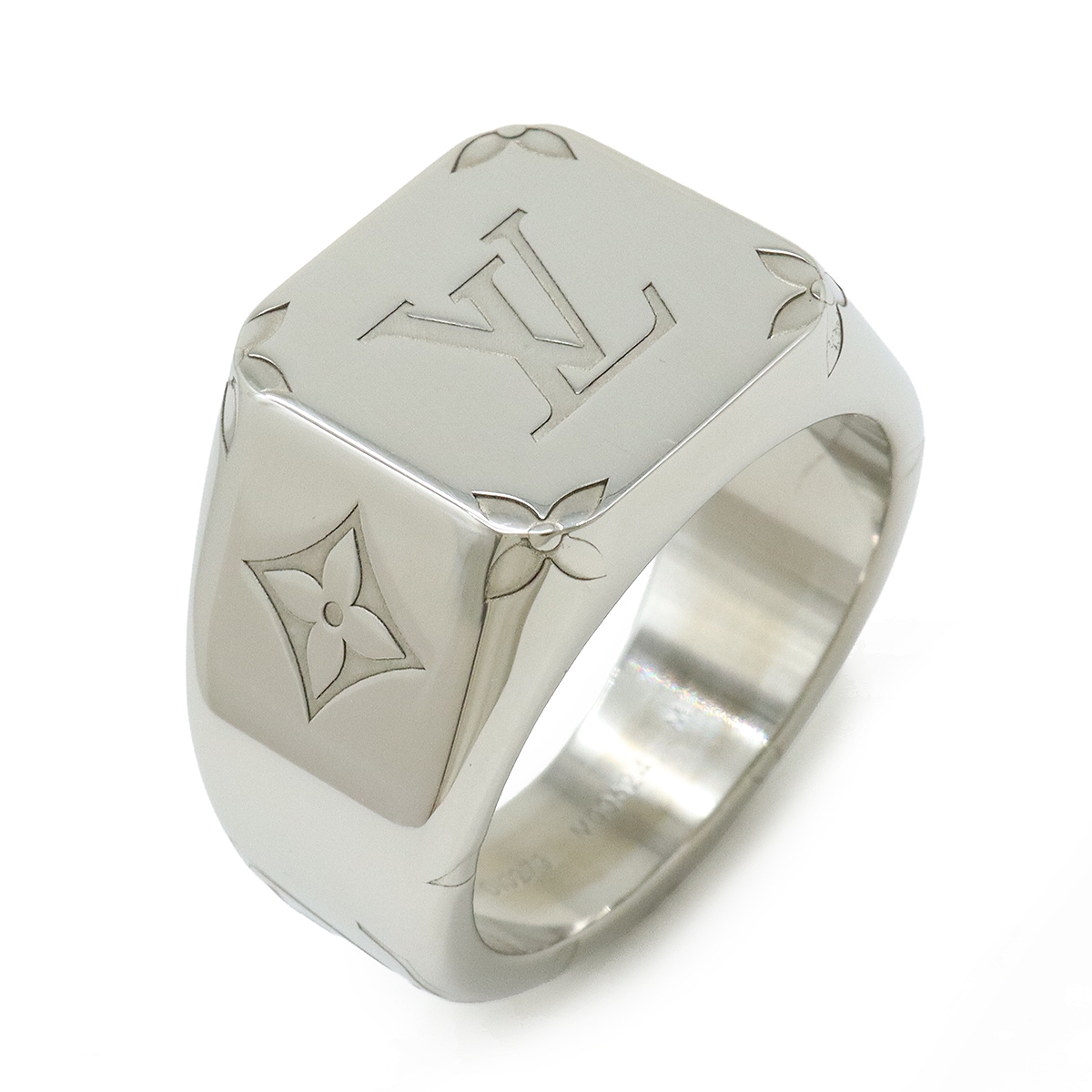 Louis Vuitton シルバーリング Louis Vuitton シルバーリング ロゴ入り