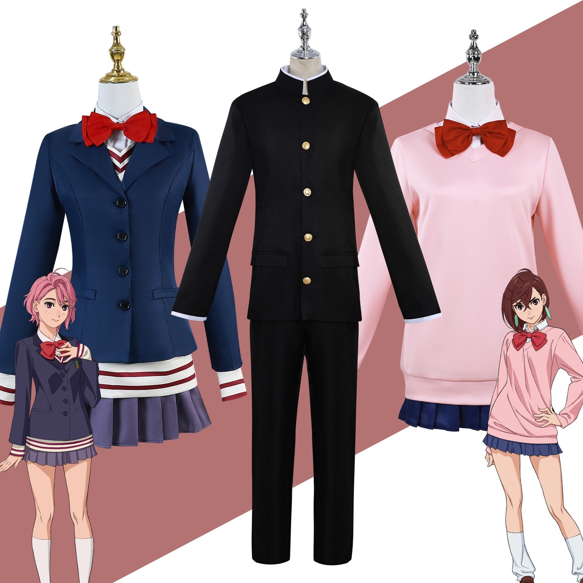 緊急SALE!!!2枚100円OFF！白鳥愛羅cos服超自然武装当高倉健胆大党コスプレセット