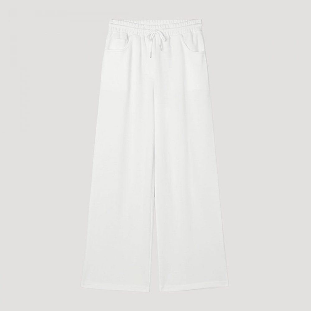 [シーズミス] バンディングワイドスウェットパンツ_swjslp22010_OW