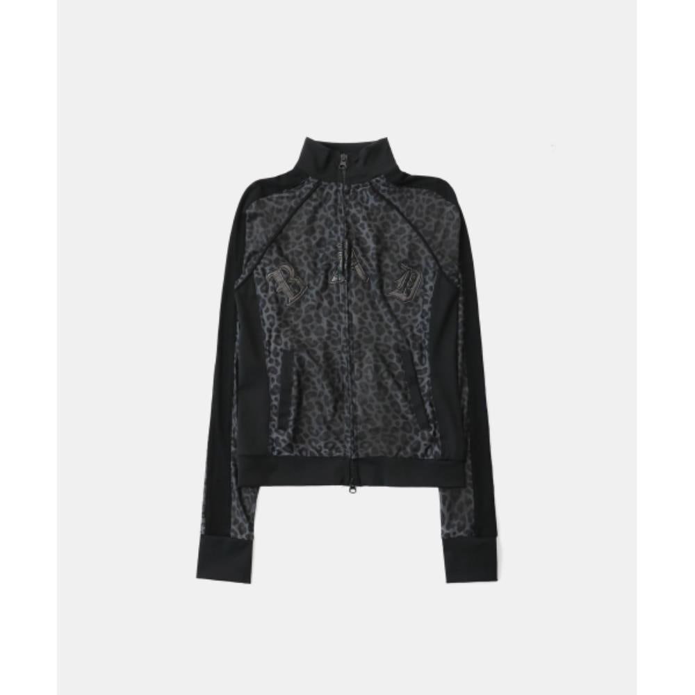 BADBLOOD AQUA Mystic Track Zip-Up Black Leopard w-jkt25