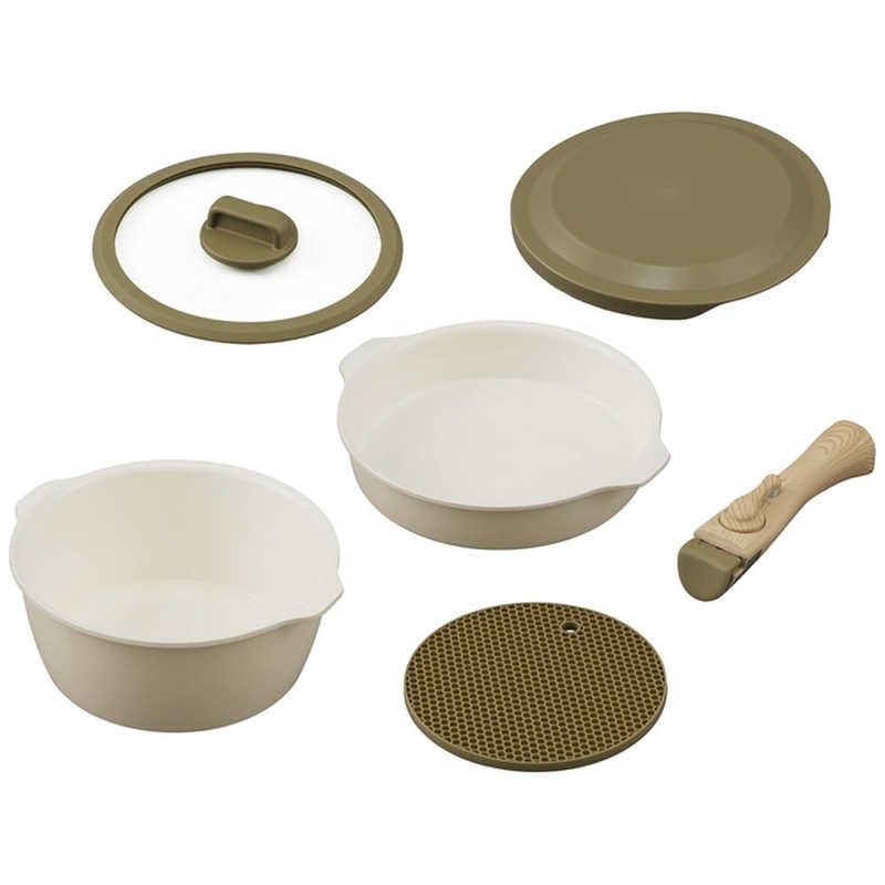 アイリスオーヤマ　IRIS OHYAMA　お皿になるフライパン6点セット　DPAN-6S