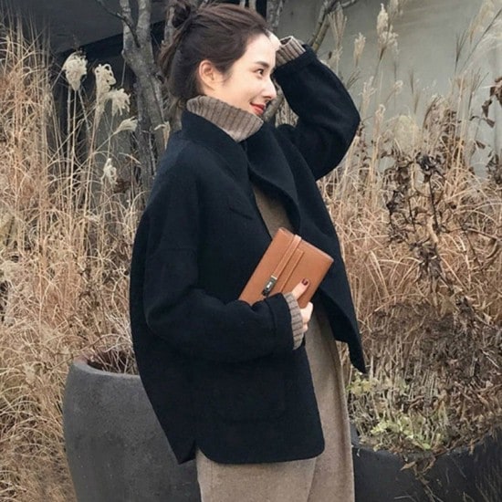 40代のレデースファッション アウター 冬レディース 大きいサイズ ショート丈 コート レディース