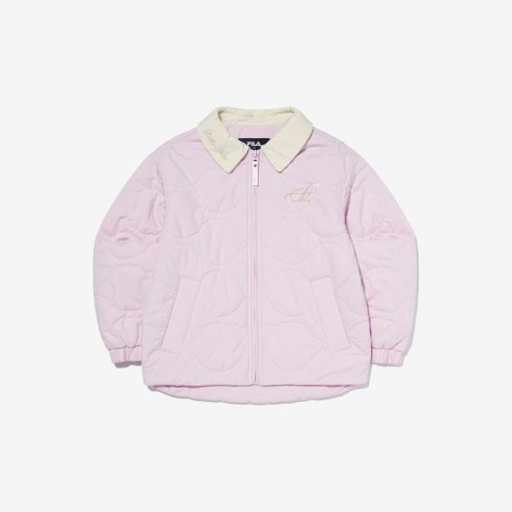 (フィラキッズ) 女の子用キルトカラーパッド入りジャケット (FK2JKG1302F_LAC)