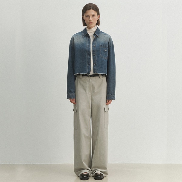 (PT-5567)CARGO POCKET STRIGHT PANTS