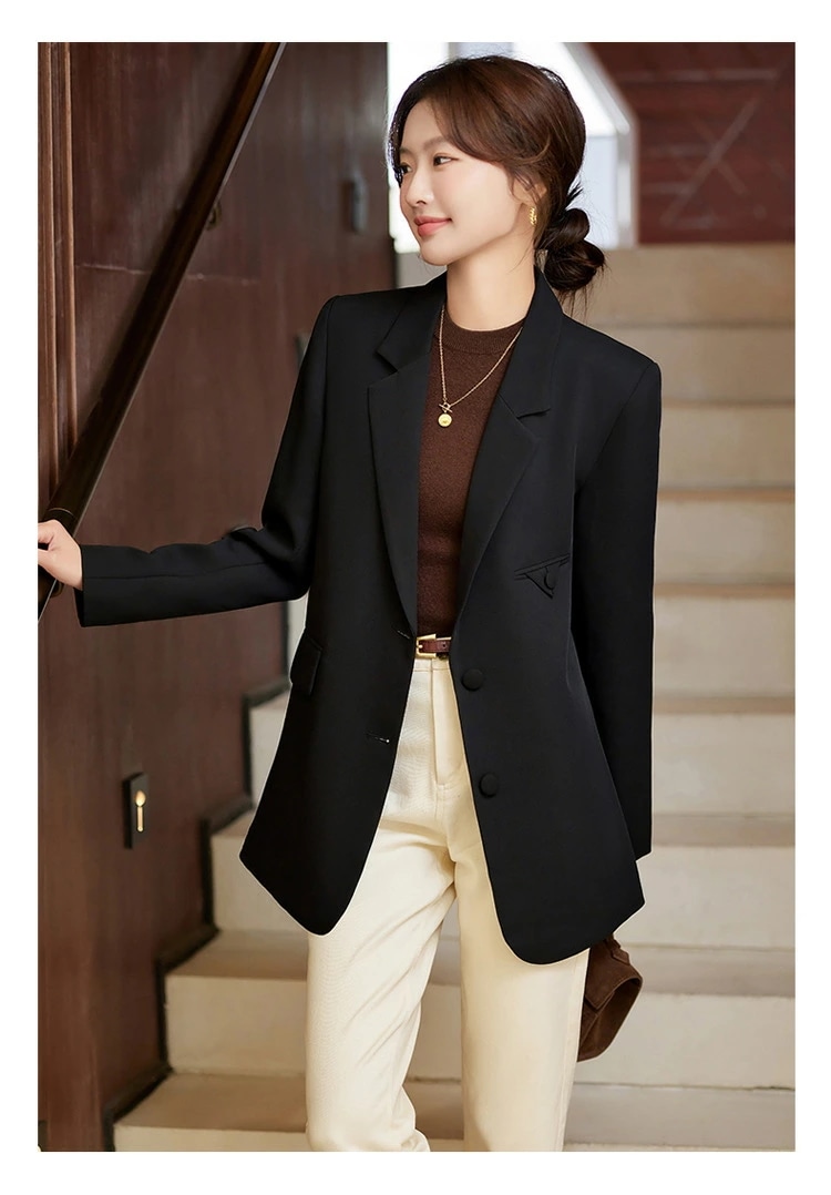 高端 西装 外套 女 秋冬 新款 ファッション 気質 通勤 百搭 上着