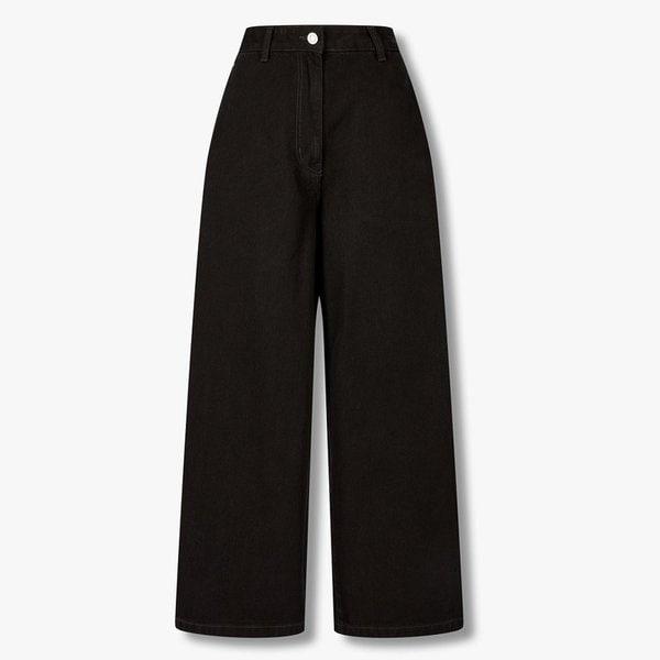 カーブド ワイドフィット デニムパンツ (9106262205CT)