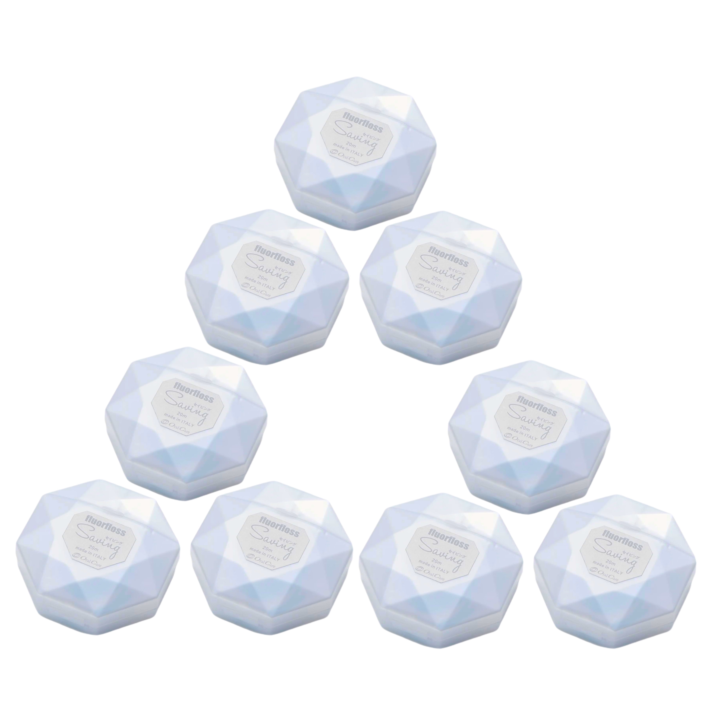 fluorfloss Saving フロアフロス セイビング 20m(約50回分)×9個 デンタルフロス