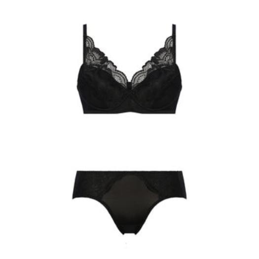 【倉庫直送】トリンプインターナショナルジャパン ノンワイヤー プランジ ブラ＆ショーツ セット x 2個セット