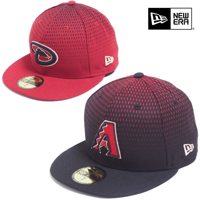 USモデル NEWERA CAP キャップ 59FIFTY アリゾナダイヤモンドバックス メンズ レディース ブラック ホワイト レッド 黒 白 赤 FITTED 帽子 ハット 野球帽 MLB オー
