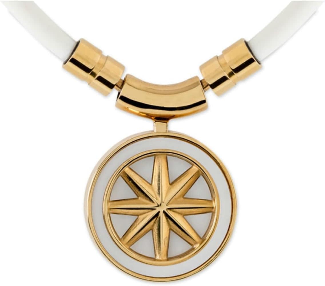 健康アクセサリー ネックレス Healthcare Earth mini 52cm White×Gold