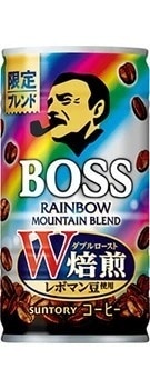 【送料無料】サントリー BOSS ボス レインボーマウンテン 185ml3ケース