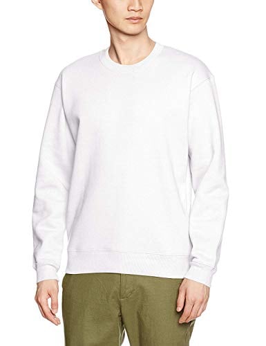(ユナイテッドアスレ)UnitedAthle 10.0オンス T/C クルーネック スウェット(裏起毛) 592801 001 ホワイト S
