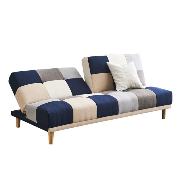 後藤家具物産 SO-32-BL ブルー リアムlll ソファーベッド メーカー直送