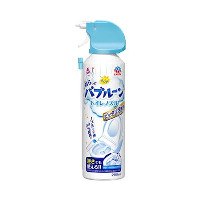 他サイト： らくハピ ねらってバブルーン トイレノズル トイレの洗浄剤 [200ml] トイレ掃除 泡 大掃除 (アース製薬)の商品画像