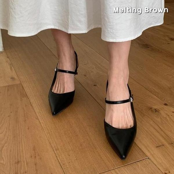 女性スリングバックシューズ ハイヒール 7cm ka40