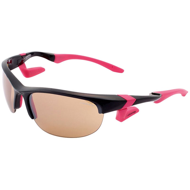 Airfly(エアフライ) 鼻パッドノナイスポーツサングラス AF-102 C-5S BLACK マルチスポーツ サングラス (af102c5s)