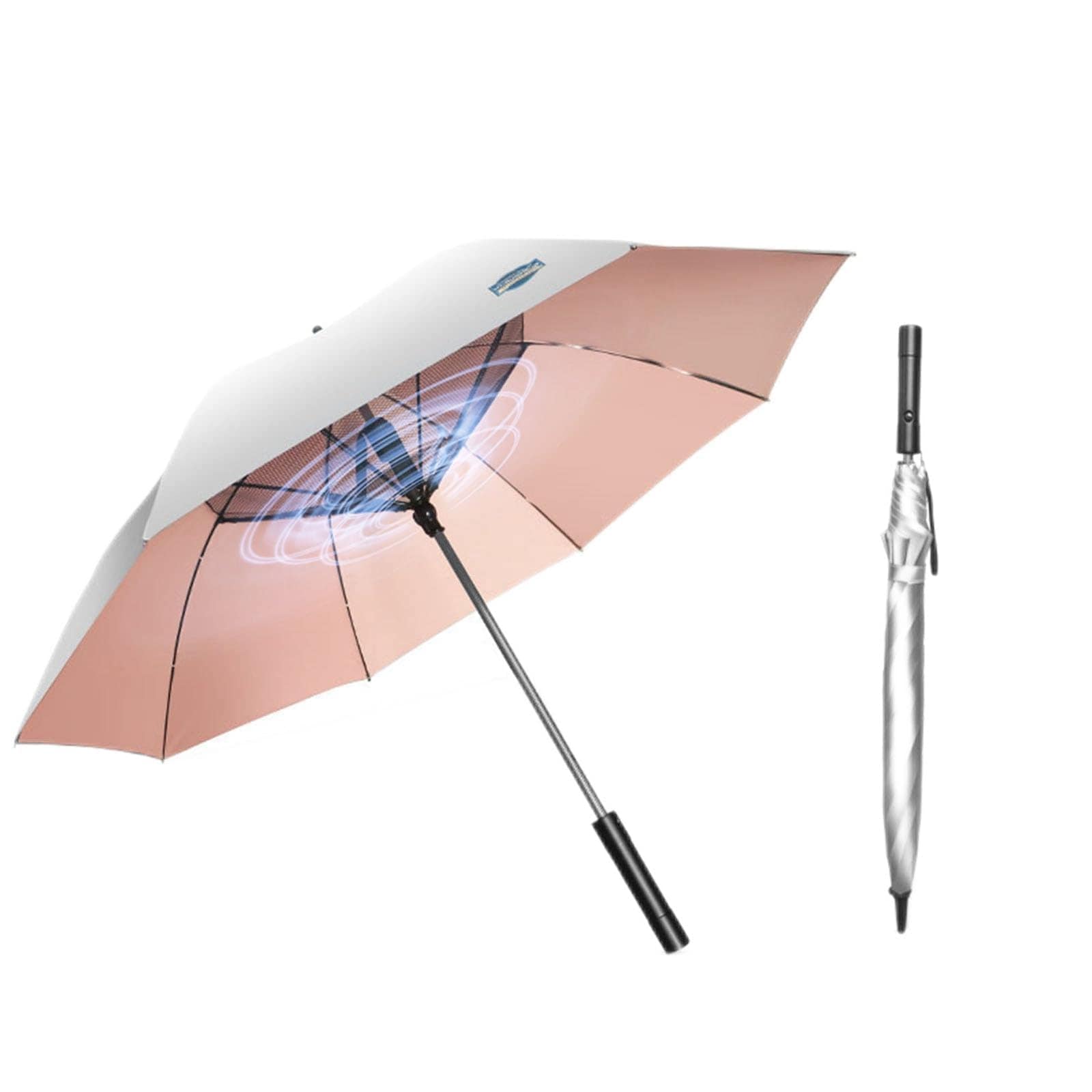 日傘 遮光遮熱 【2024最新晴雨兼用涼風扇風機付き傘・8本骨 】USB充電式 UPF50+ 紫外線遮断 遮熱 日焼け防止 熱中症対策ファン付きゴルフ傘パラソル ファン男女兼用通勤