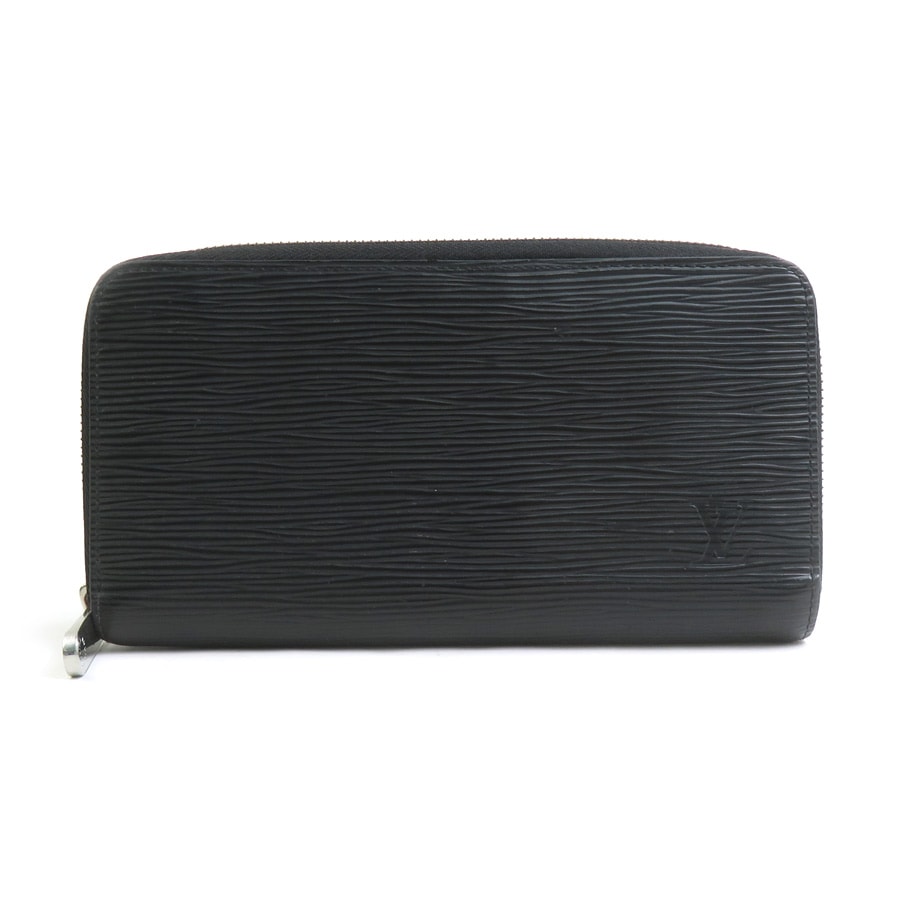 ルイ ヴィトン LOUIS VUITTON ラウンドファスナー長財布 エピ ジッピーウォレット エピレザー ブラック シルバー メンズ e61333a