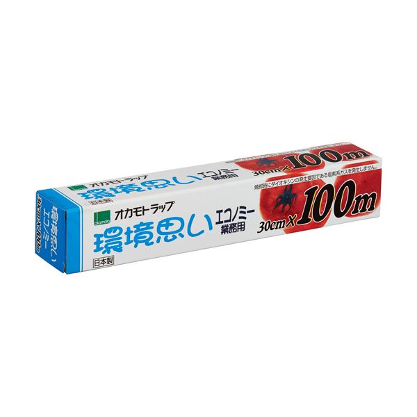 （まとめ）オカモト オカモトラップ 環境思いエコノミー 30cm100m PE-30 1本 10セット