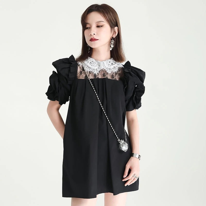 関連商品は店で購入可能 レースアップ フランス風 ロングブラウス メガ割 レディース 上質 おしゃれ 体型カバー 【J.Fashion】 お姫様 チュニック ワンピース風 フリル