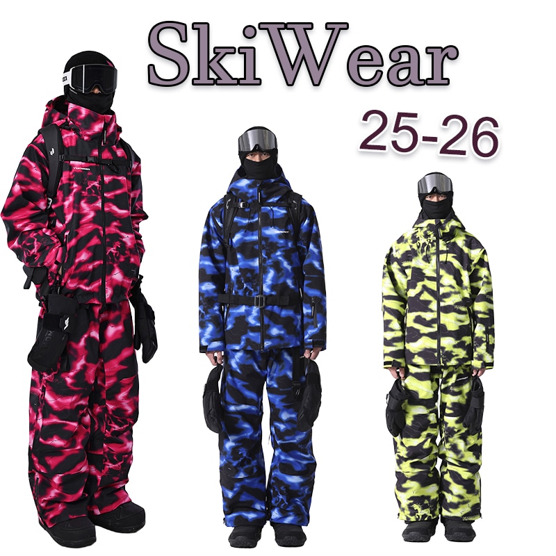 【3日出荷】2025-2026NEW 上下セット 3COLOR スノーボードウェア スノーボードパンツ メンズ レディース ジャケット スキーウェア スノーボードウェア