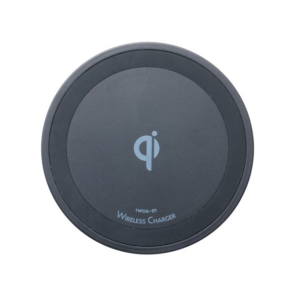 （まとめ）MCO ワイヤレス充電アダプタセット 5W ブラック IWUA-01／BK(×2セット)