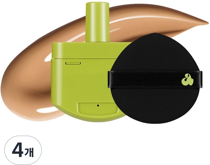 サテン ウェア ヘルシー グリーン クッション ファンデーション レフィル 15g 27W ピーチタン 4個