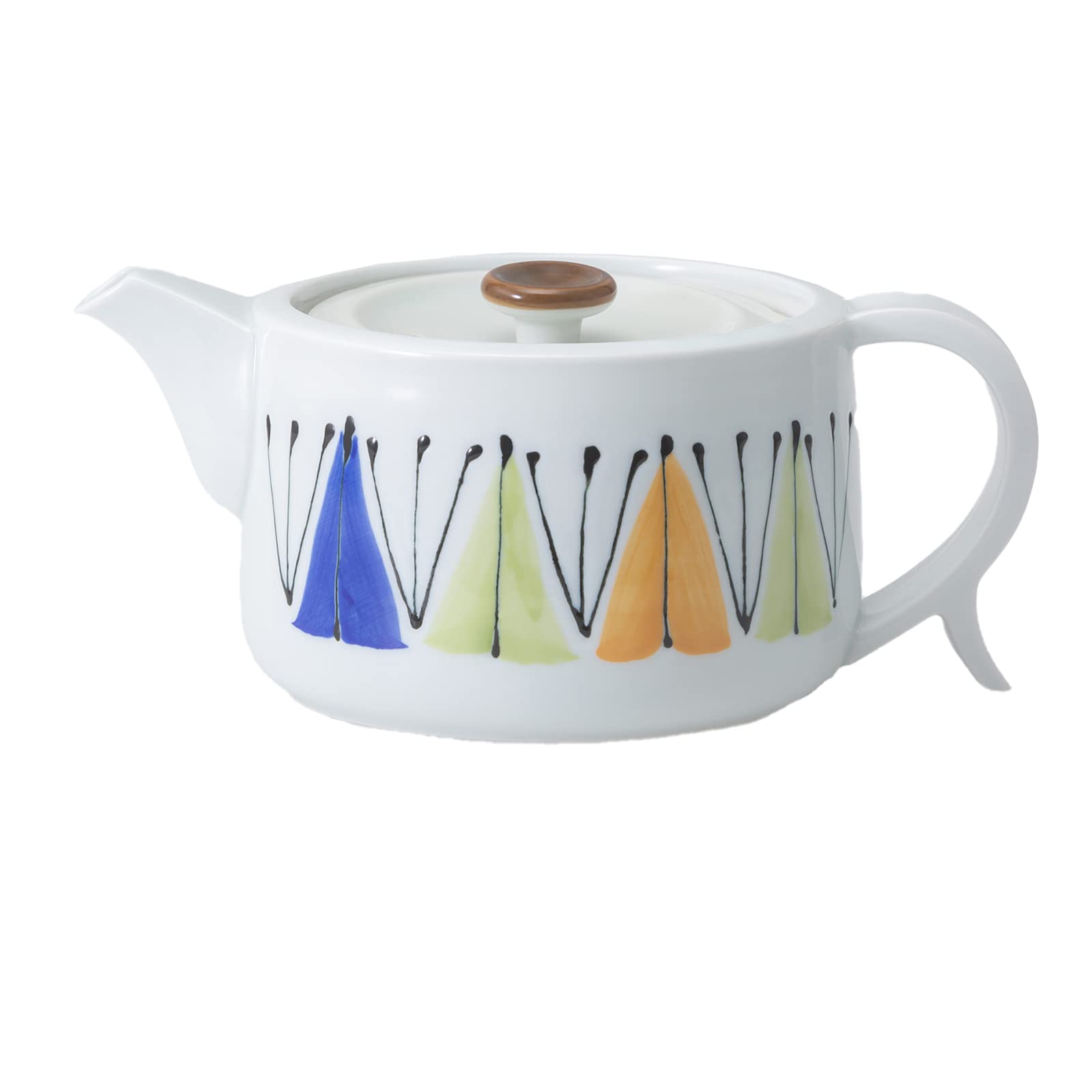 西海陶器 波佐見焼 ポット 容量約620ml rシリーズ リーフ 24349