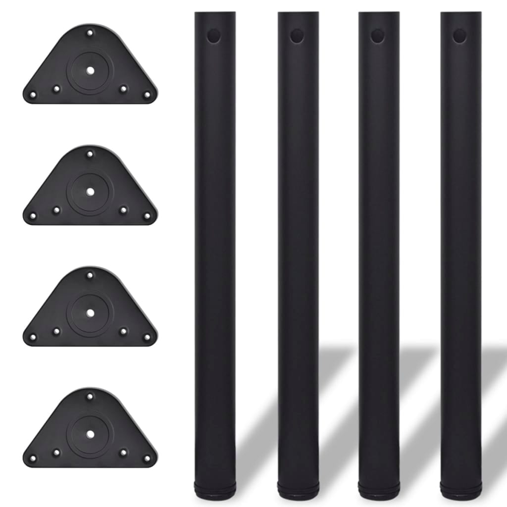 テーブル脚 4点 高さ調節可能 ブラック 710mm 7,750円