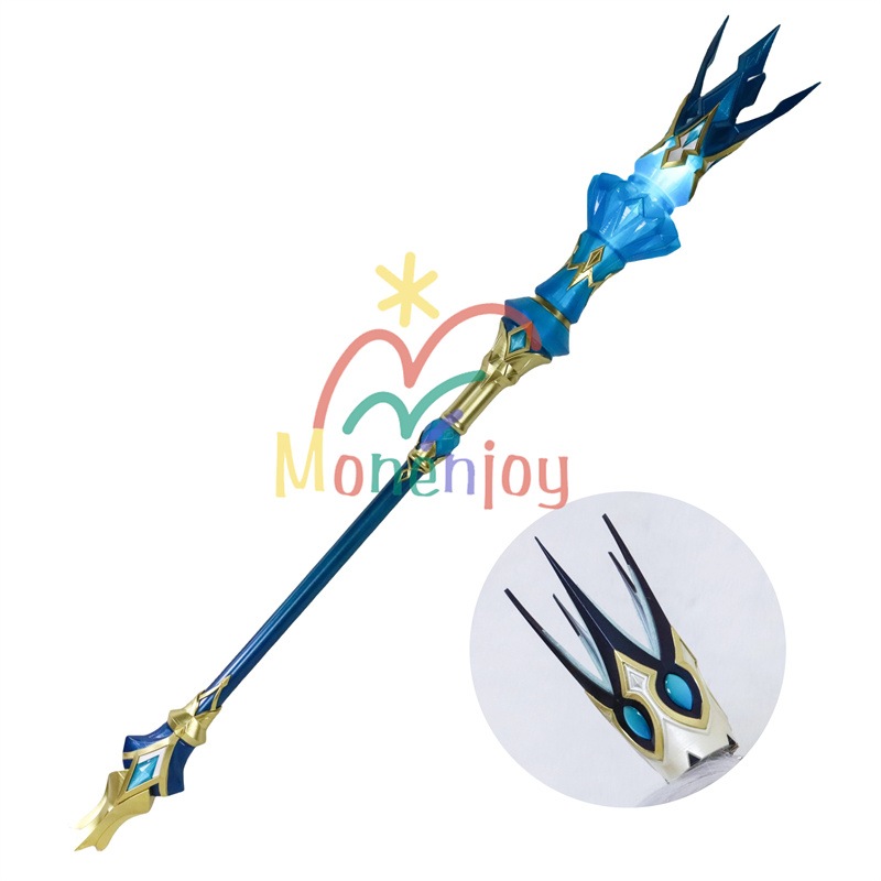 Monenjoy　崩壊スターレイル 　ケリュドラ　コスプレ道具　王冠　16.5cm　法杖　Cerydra　95cm　クイーンスタッフ オクヘイマ　女王の儀式杖 UVレジン製　炎冠 独裁官 女皇 総帥