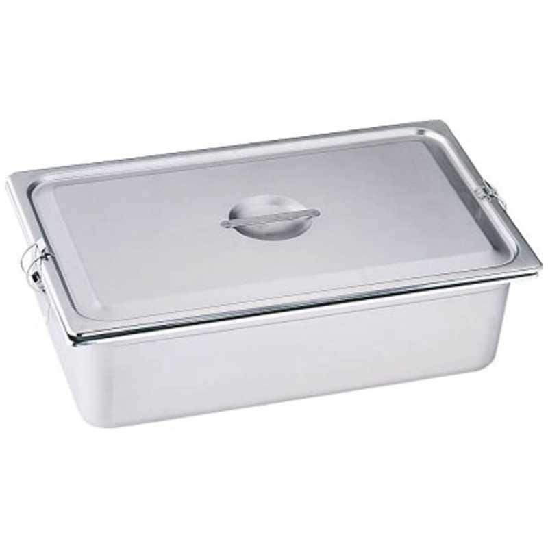 本間製作所　18-8 パッキンフック付ホテルパン 1/1×100mm シリコンゴム　AHT9601