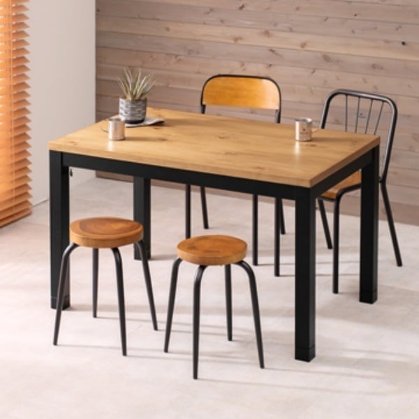 ダイニングこたつ 幅120cm 布団いらず 木製 天然木 ダイニング デスク こたつ テーブル コタツ 炬燵 高さ調節 布団レス ダイニングテーブル ヒーター付き 幅 120 食卓机