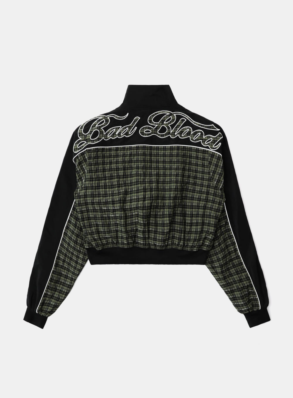 【BADBLOOD】 CONTRAST CHECK TRACK JACKET : GREEN