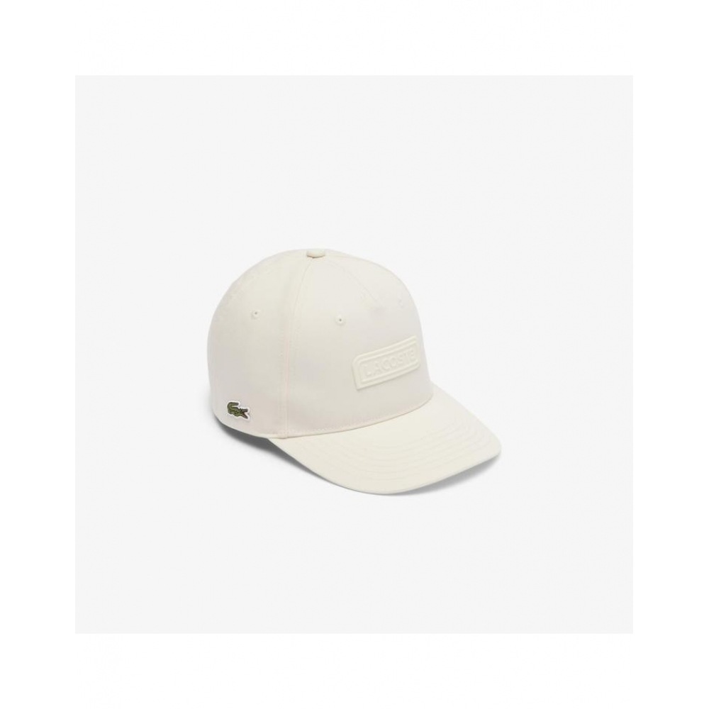 ラコステ女性用ラコステボールドレタリングベースボールキャップ RK0742-55G XFJ