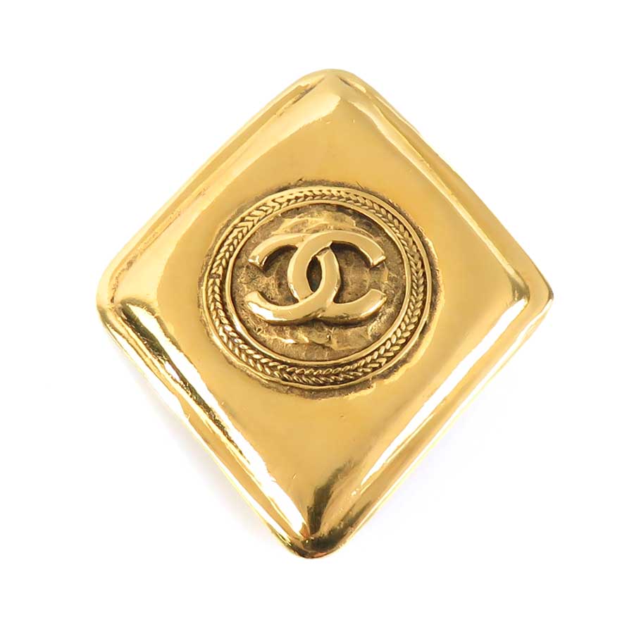 シャネル CHANEL ブローチ ココマーク メタル ゴールド レディース e61608i