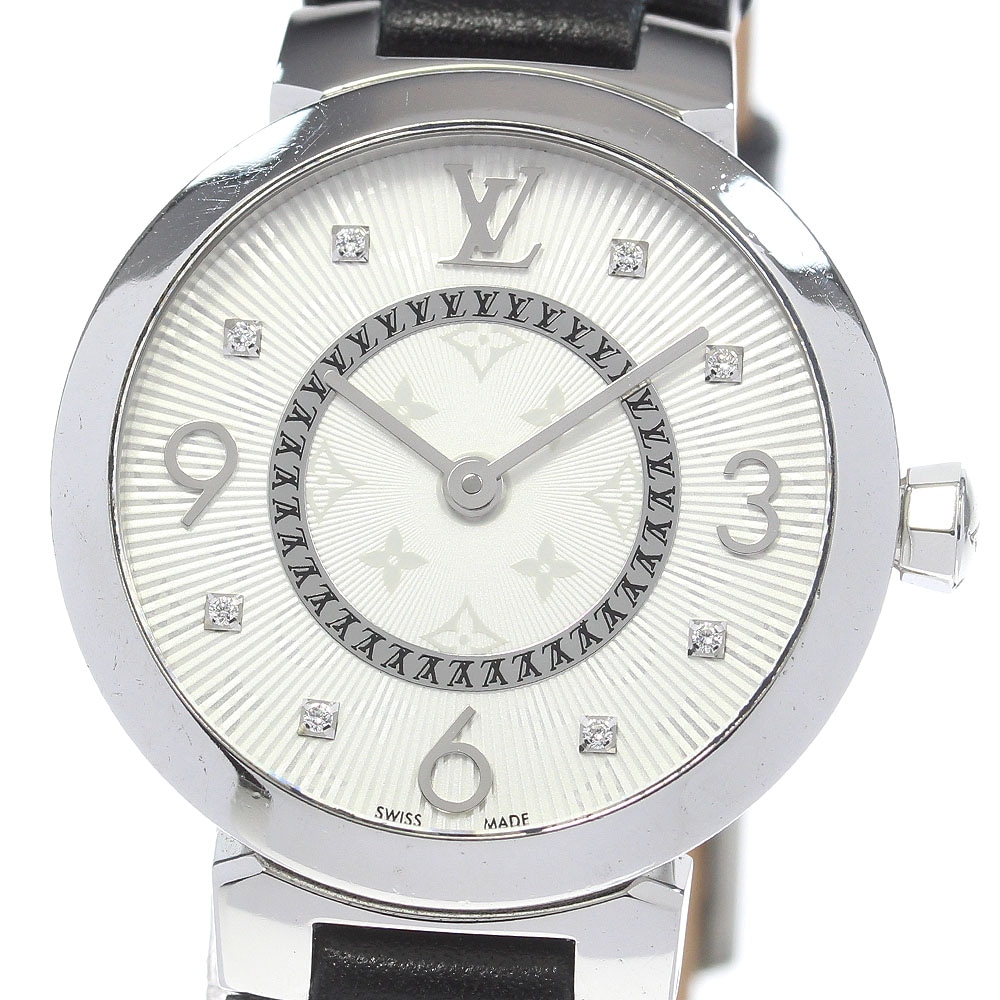 ルイ・ヴィトン LOUIS VUITTON Q12MG タンブール スリム 8Pダイヤ クォーツ レディース _834092【中古】 139,100円