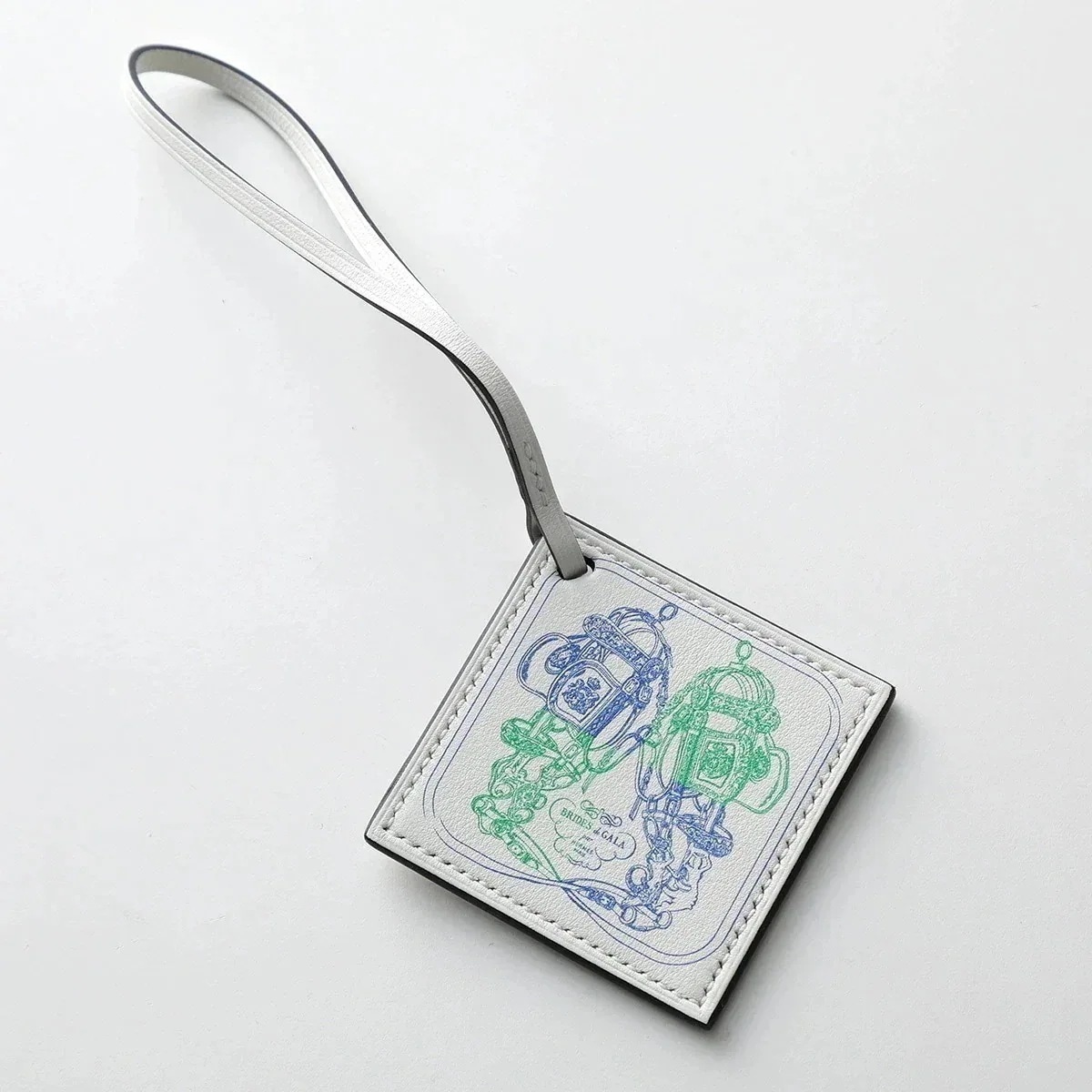 HERMES エルメス チャーム カレ ナノ スカーフ ミニ CARRE NANO CHARM 080267 CA レディース スイフト レザーホルダー バッグ