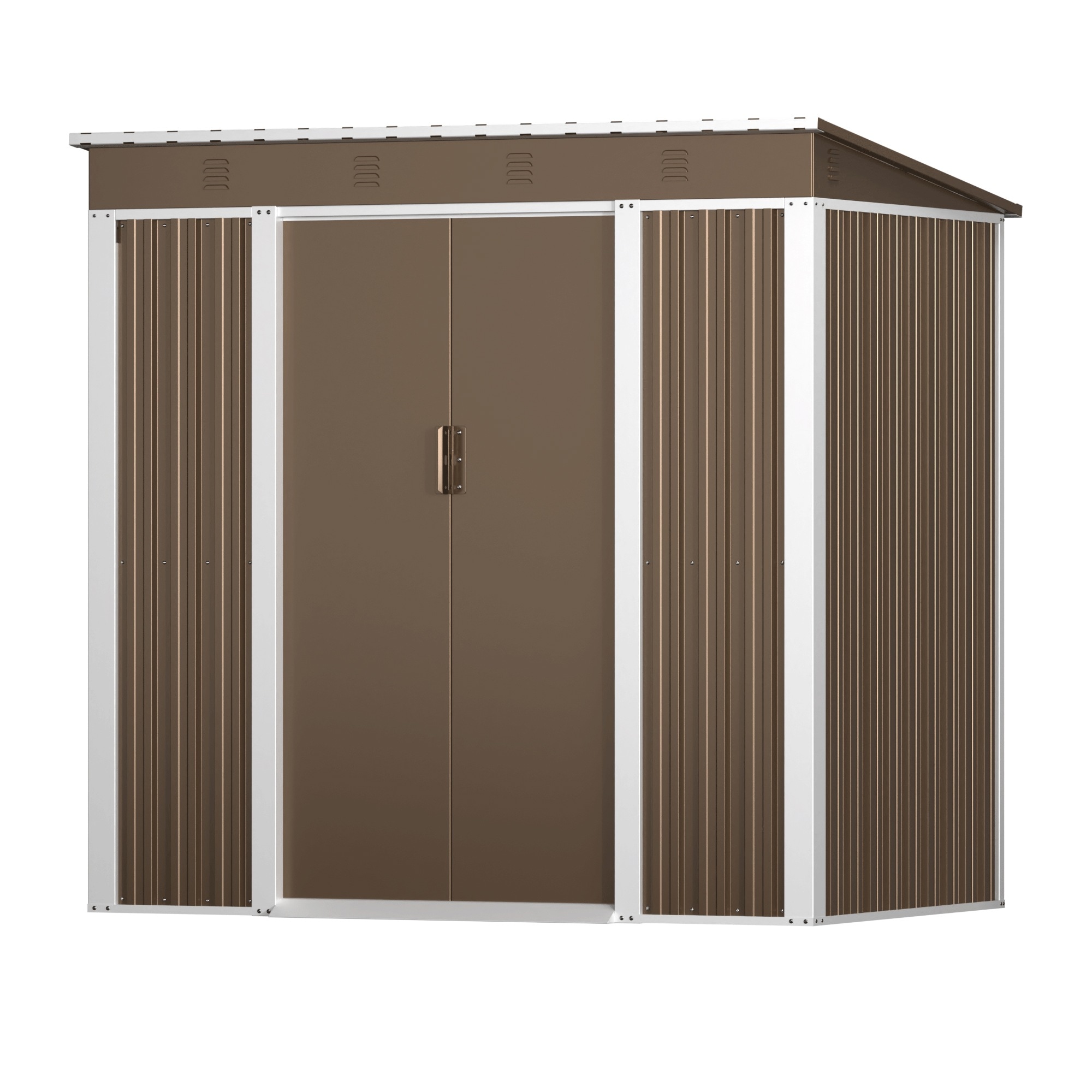 【大好評！最安値挑戦!】物置 屋外 スチール 倉庫 戸外収納庫 幅192*奥行き125*高185 物置き おしゃれ 大型 収納庫 屋外物置 防さび ベランダ 防水 ドア 引戸 スチール物置 屋外収納