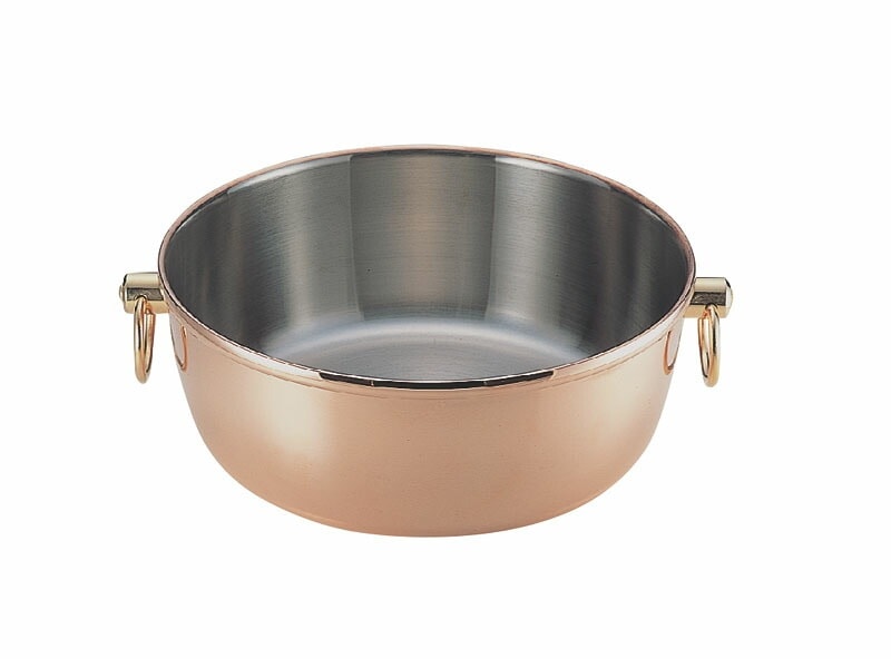 ロイヤル 銅メッキしゃぶしゃぶ鍋 CQCW-240C 蓋ナシ（3.8L）