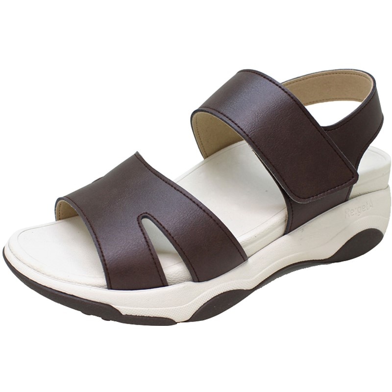 バックベルトツキアツゾコウォークサンダル カジュアルサンダル (re3001-brn)